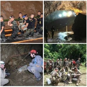 Rescate angustioso en Thailandia